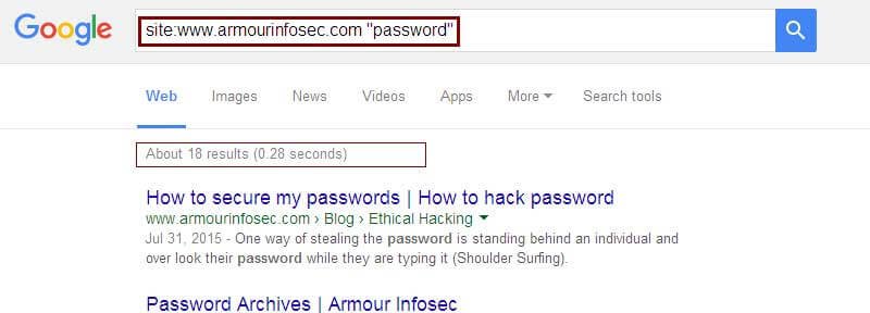 google hacking