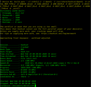 Hashcat approach of cracking